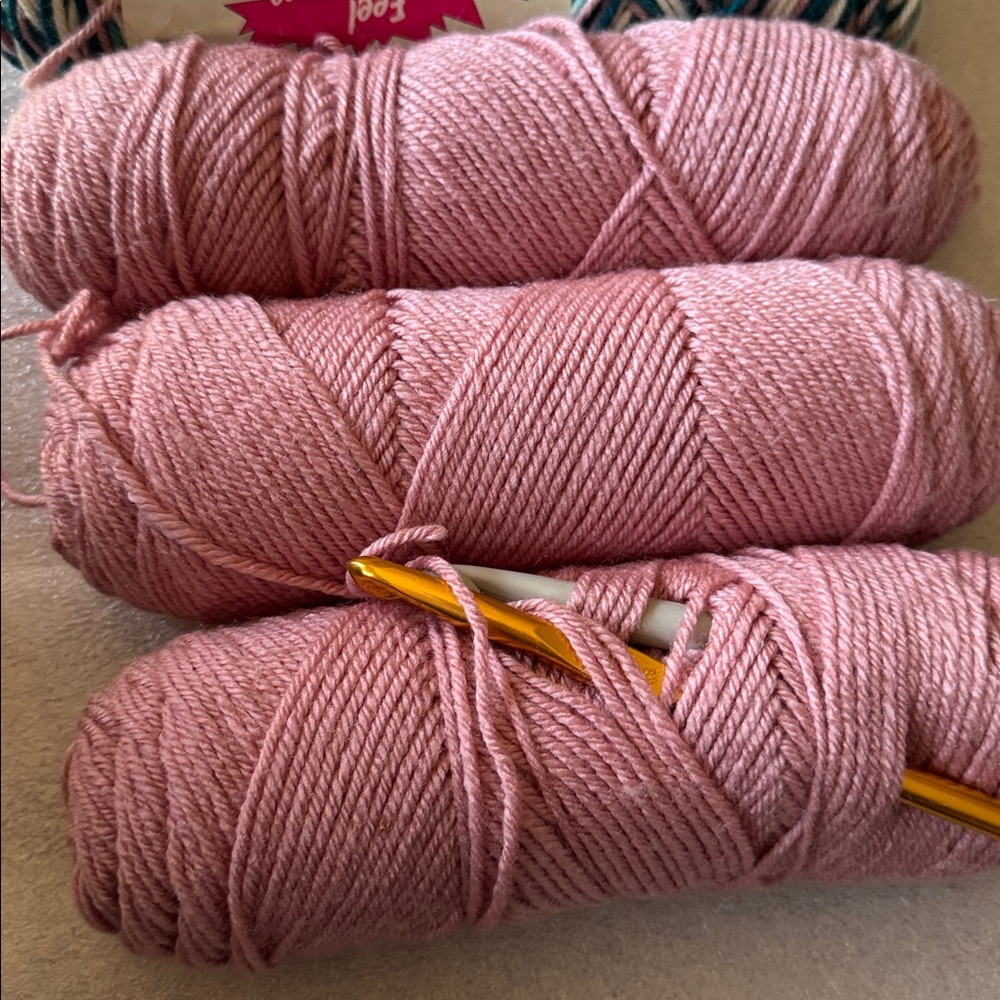 Carbon Simply Soft Yarn - Pink and Multicolor - Picture 3 of 6